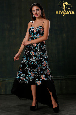 Designer high low dress
