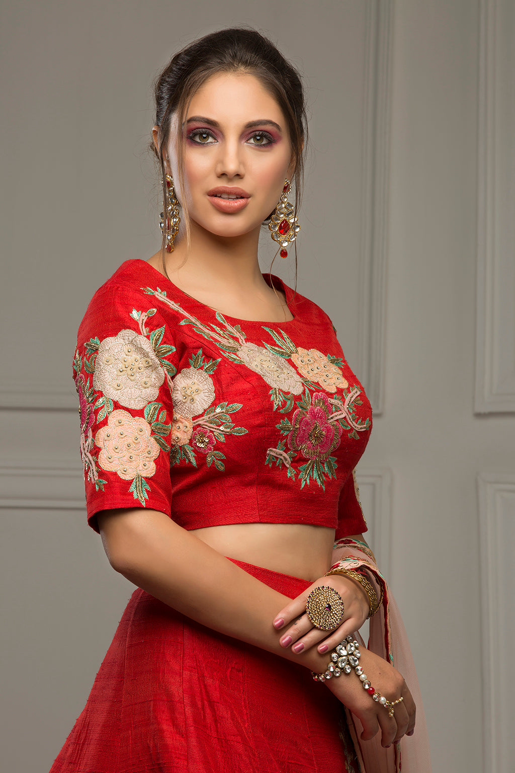 Crimson Carnival - Red Skirt and top