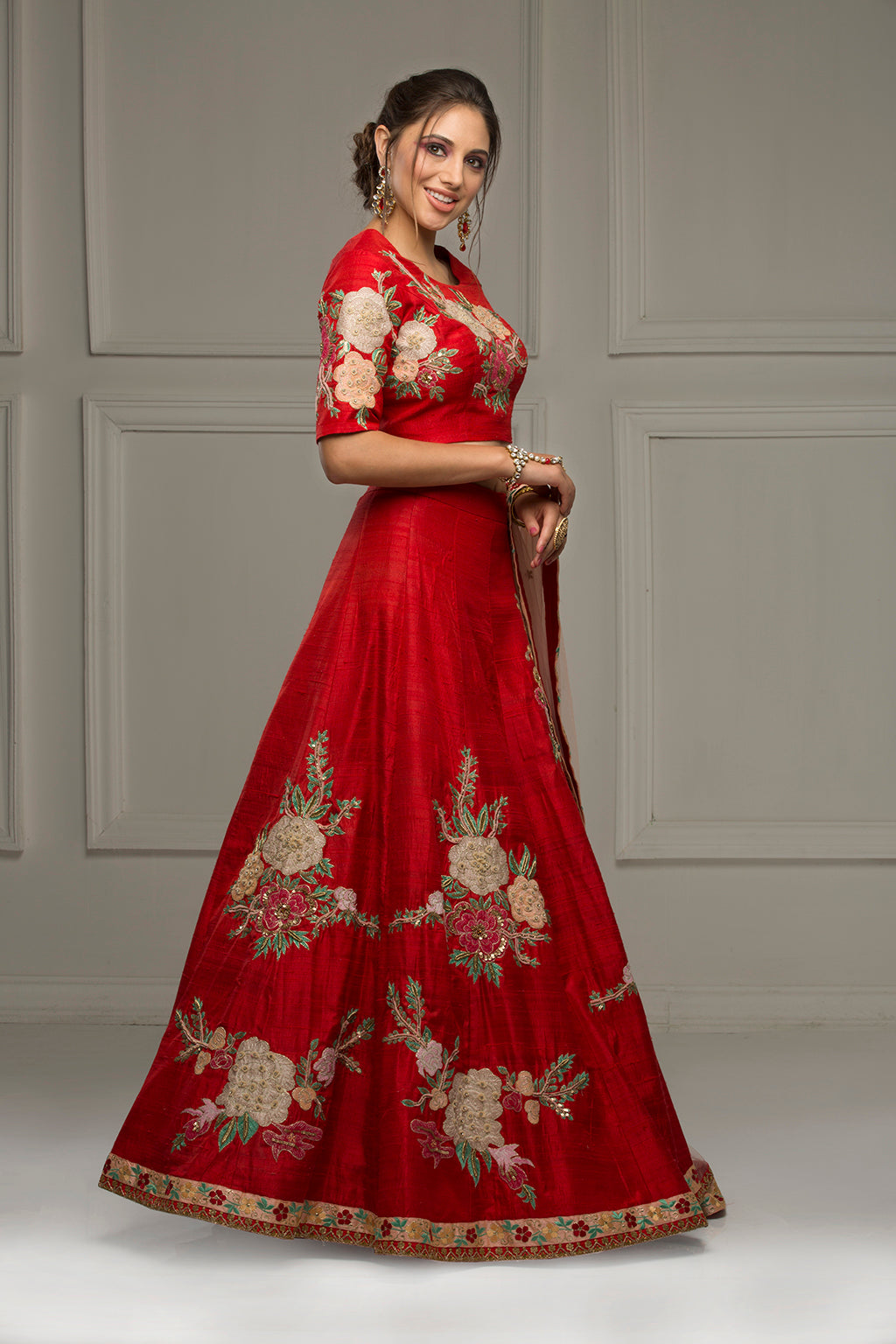 Crimson Carnival - Red Skirt and top