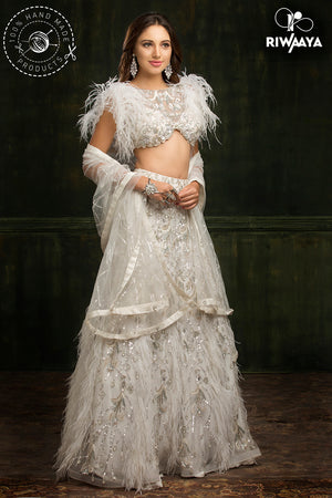 white lehnga choli