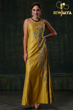 Magnolia Madness - Silk Dual Tone Gown