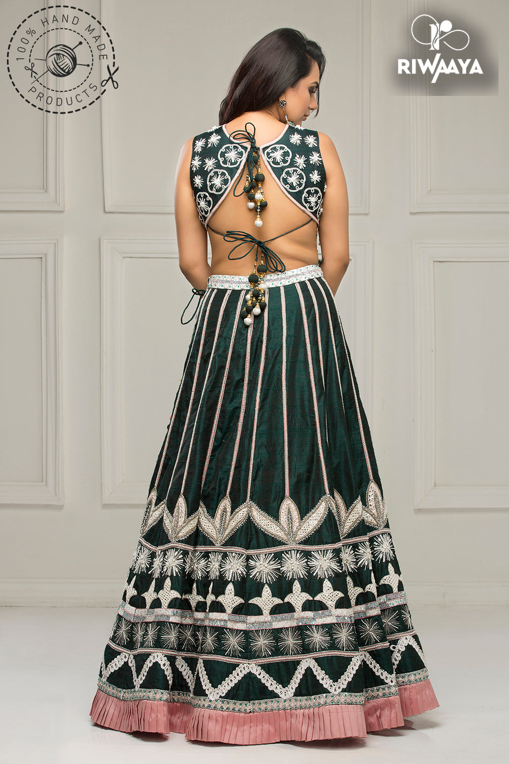 Lehnga choli for Mehndi