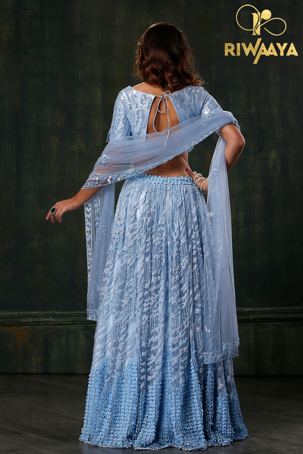 Blue Topaz - Blue Lehnga Choli