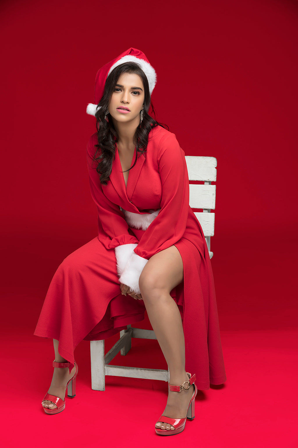 Red christmas dresses