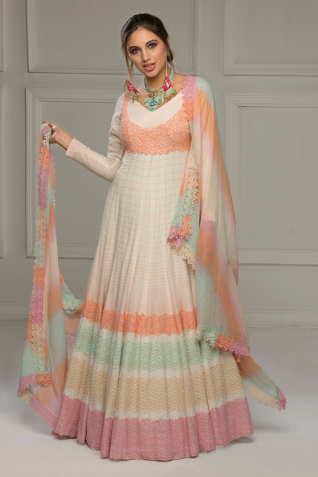 Victorian Glory - New take on Anarkali kurtas