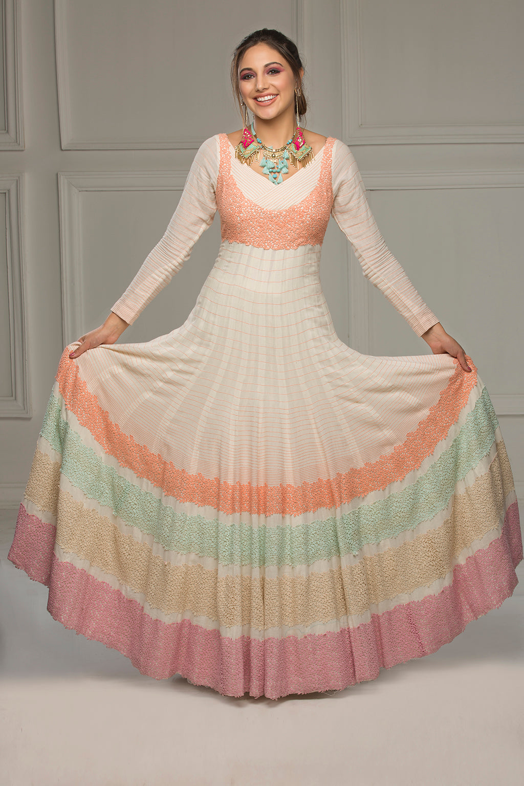 Victorian Glory - New take on Anarkali kurtas