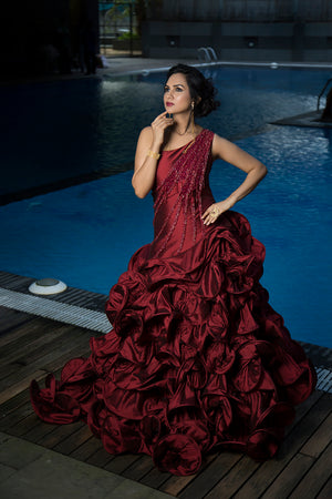 Ruffles Gown