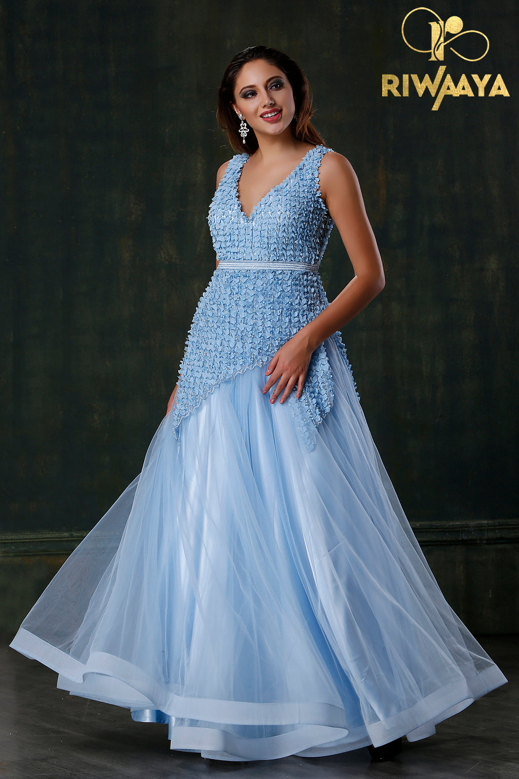 Blue Evening Gown