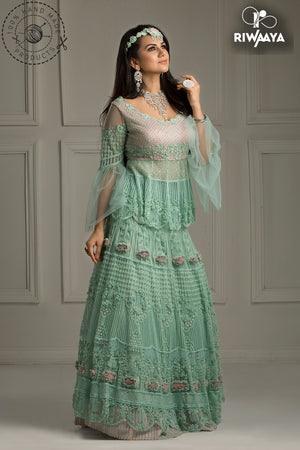 Bridal Peplum Lehenga Choli