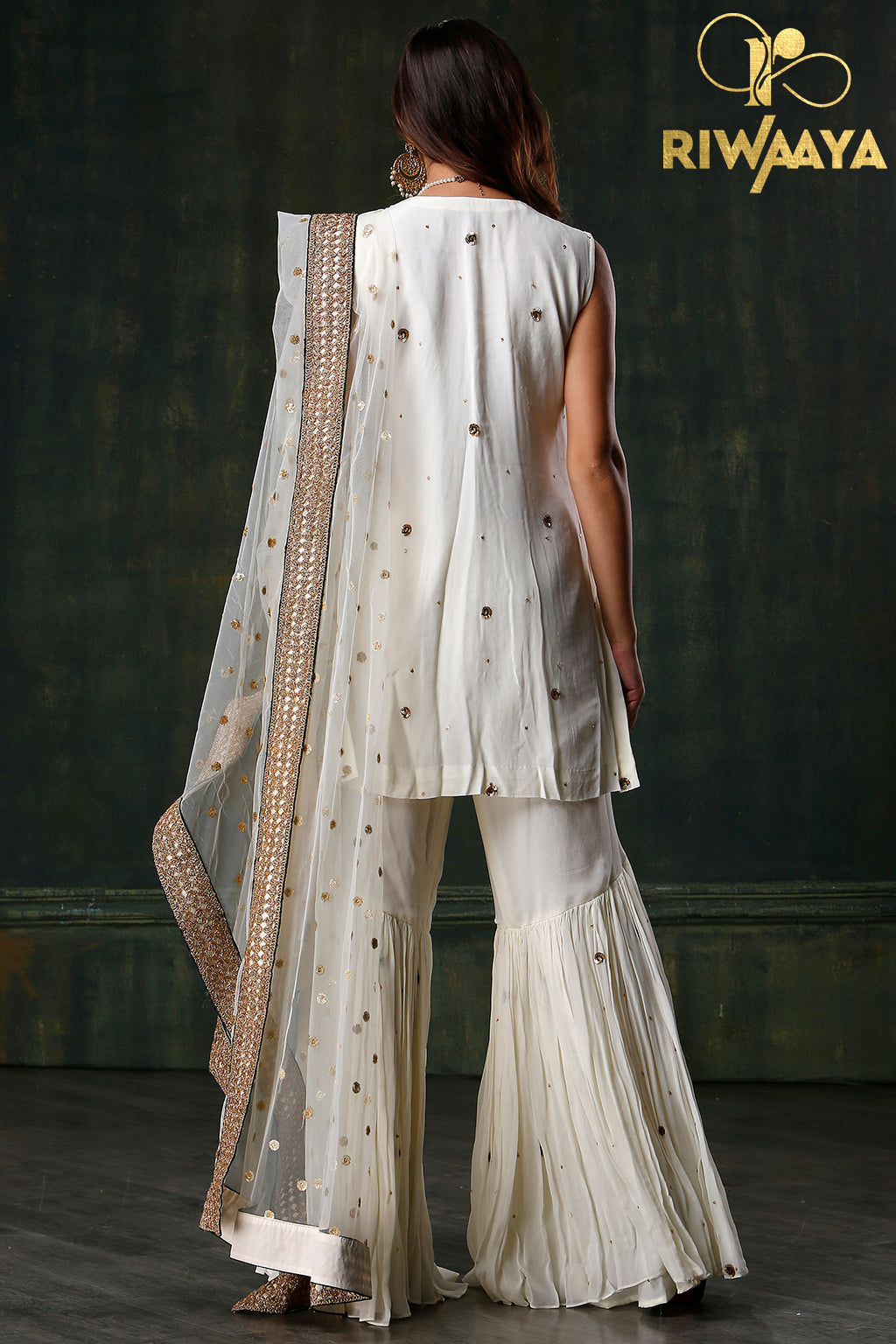 Sunehre Harf - White Shrara for Diwali